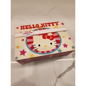Sanrio Hello Kitty Pop Up Desk‎ Notes Birthday Box 2013 Unused Note Pads